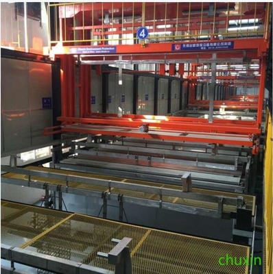 Línea de galjanoplastia automatizada de la aleación de aluminio, línea de galjanoplastia equipo