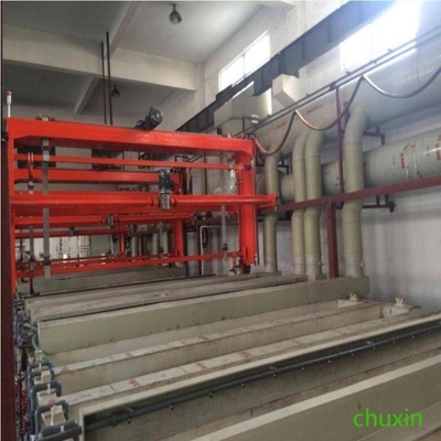 Carril medio que galvaniza la máquina de electrochapado industrial