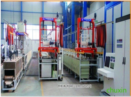 Cadena de producción de electrochapado colgante del barril control del PLC