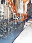 Cadena de producción de la electroforesis del cátodo de la base del metro de Samsung