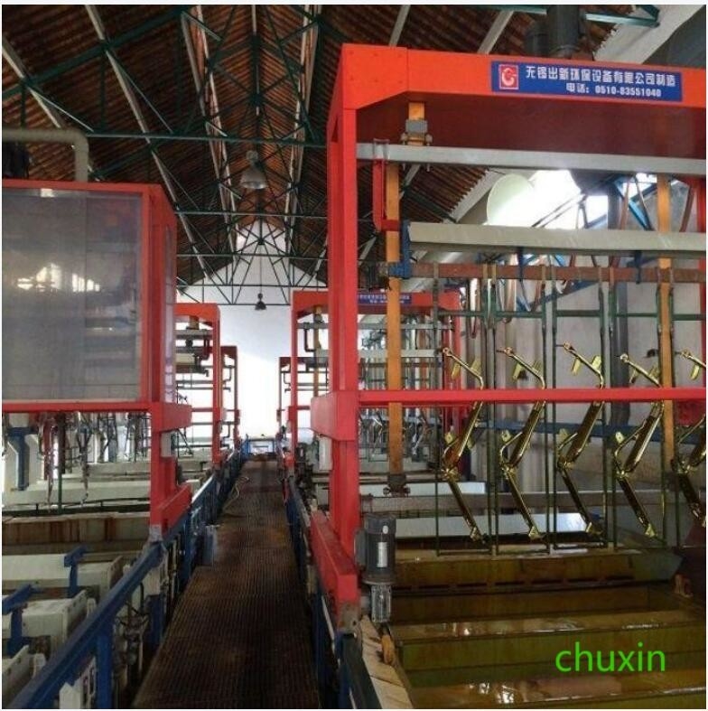 Cadena de producción de electrochapado del OEM carril del cielo y tierra del cromo del níquel cuatro capas