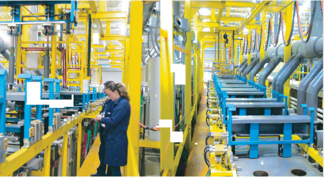 Cadena de producción dura de electrochapado automática del cromo para el aro del pistón de la línea de galjanoplastia del polo de la amortiguación de choque de México